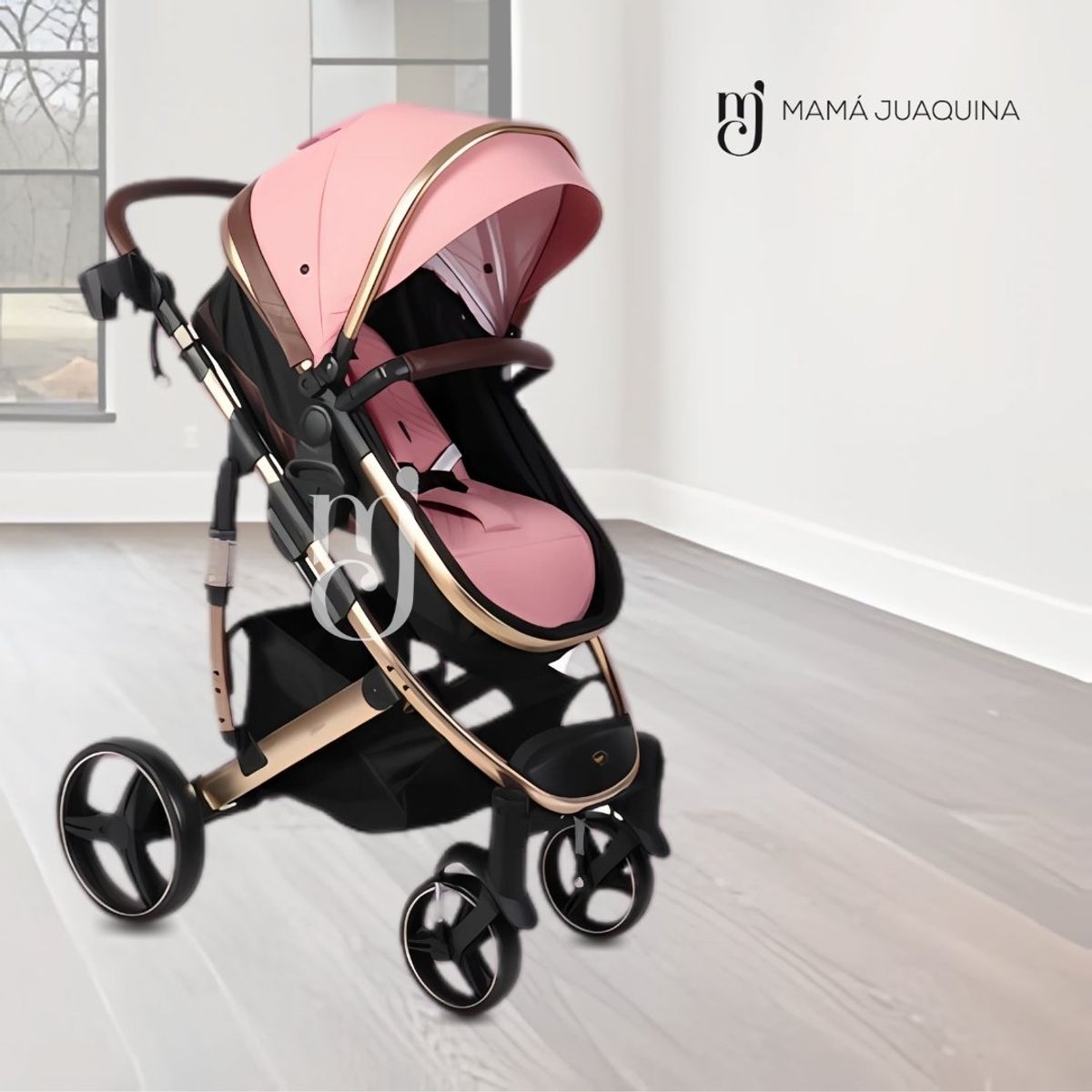 BABY - Coche Moisés de Lujo «HIREON» Pink