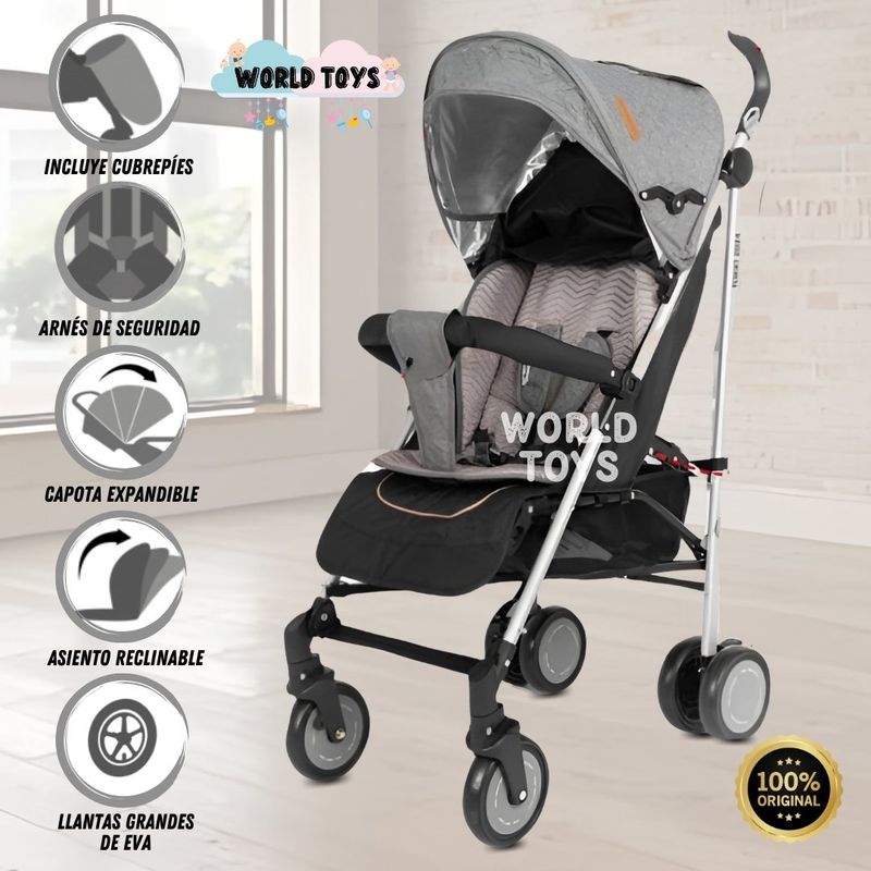 BABY - Coche Bastón «BERLIN II» Edición Limitada Black