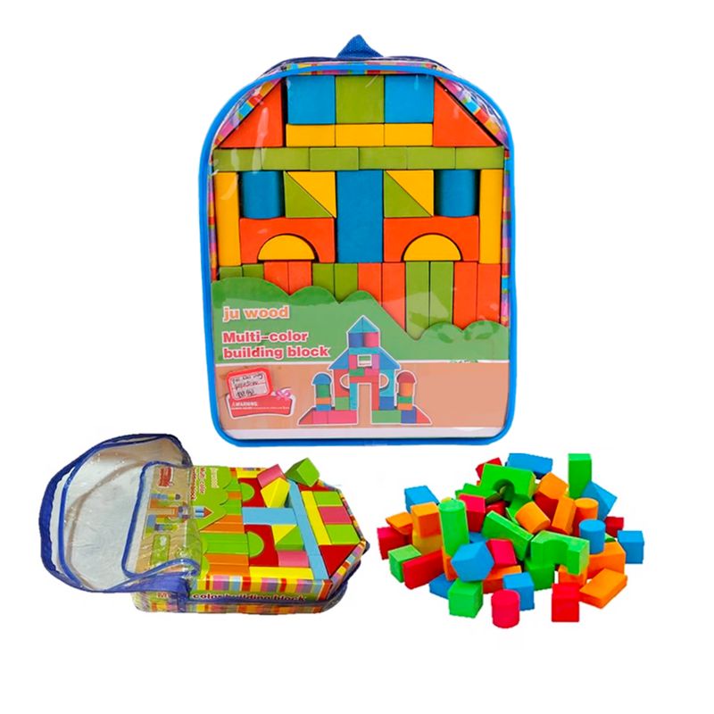 GENERICO - Set de 38 Bloques de Madera Multiformas