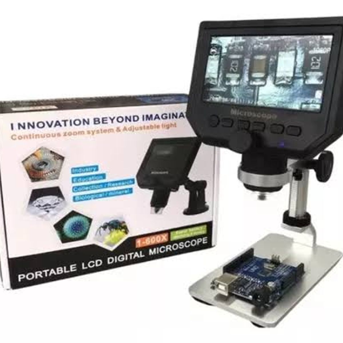 GENERICO - Microscopio Digital Pantalla LCD 4.3 inch