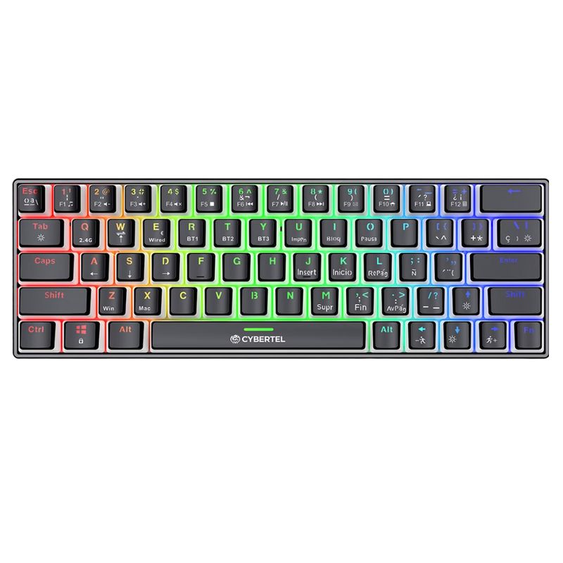 ENKORE - Teclado Gamer Mecánico Commander 3 CBX K1013-3M Bluetooth Negro