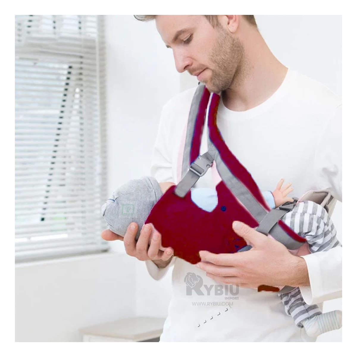 GENERICO - Morral Tierno de Ballenita Guinda Y+Banderitas Adhesivas