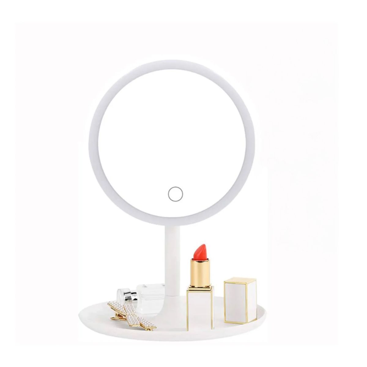 SEISA - Espejo para Maquillaje con Luz LED Redondo con Encendido táctil