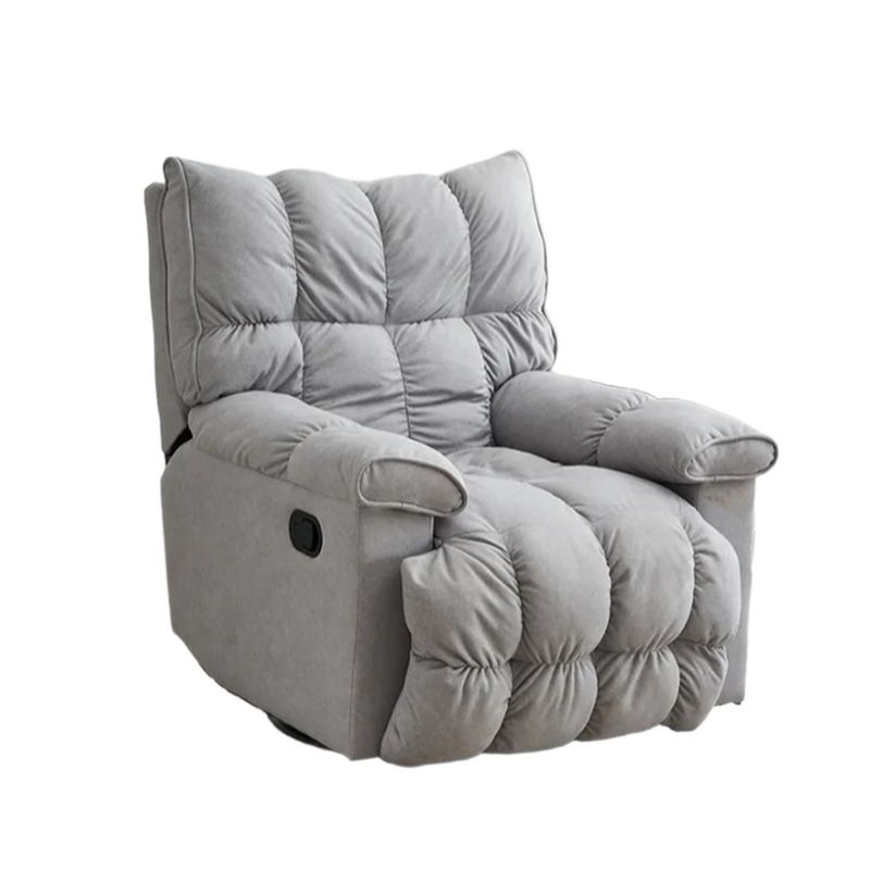 GENERICO - Sillón Mecedora Giratorio Manual Gris