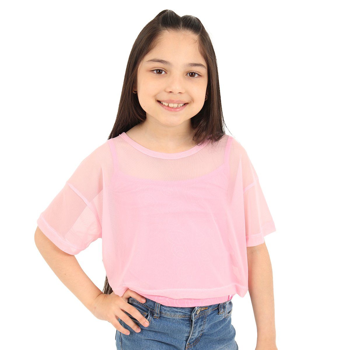 BARBIE - POLO BAS MC NIÑA BARBIE ROSADO