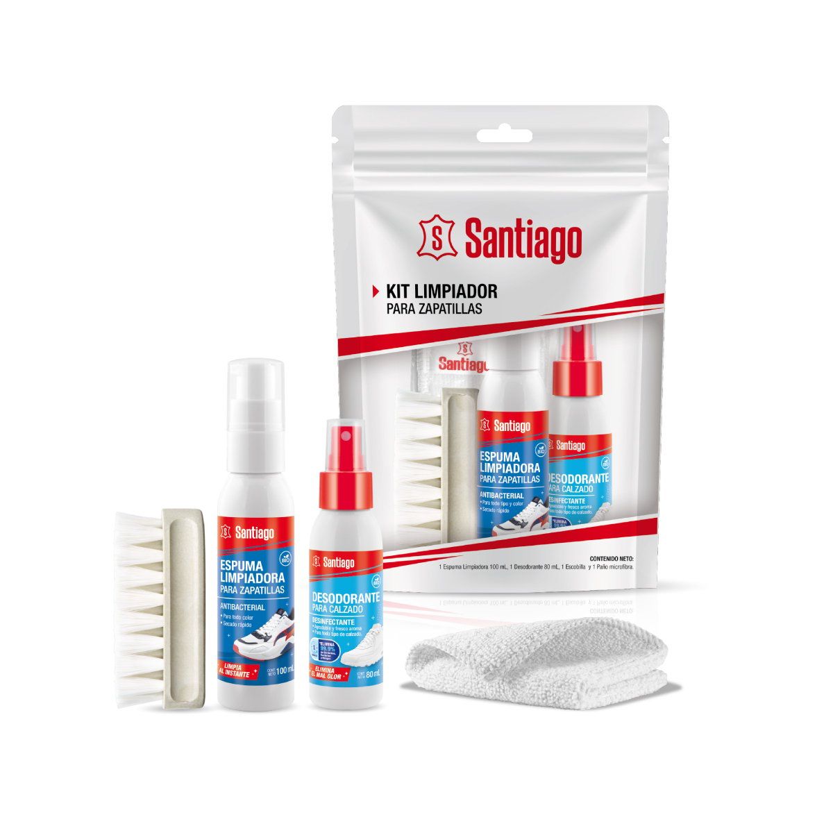 SANTIAGO - Kit Limpiador para Zapatillas Santiago