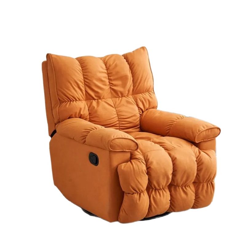 GENERICO - Sillón Mecedora Giratorio Manual Naranja