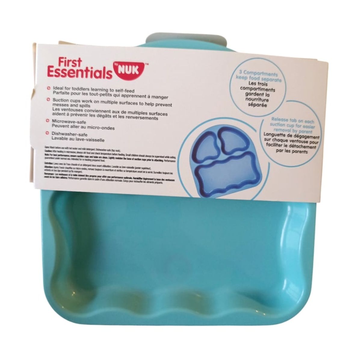NUK - Plato con divisiones Nuk - Set x 2 platos con ventosa