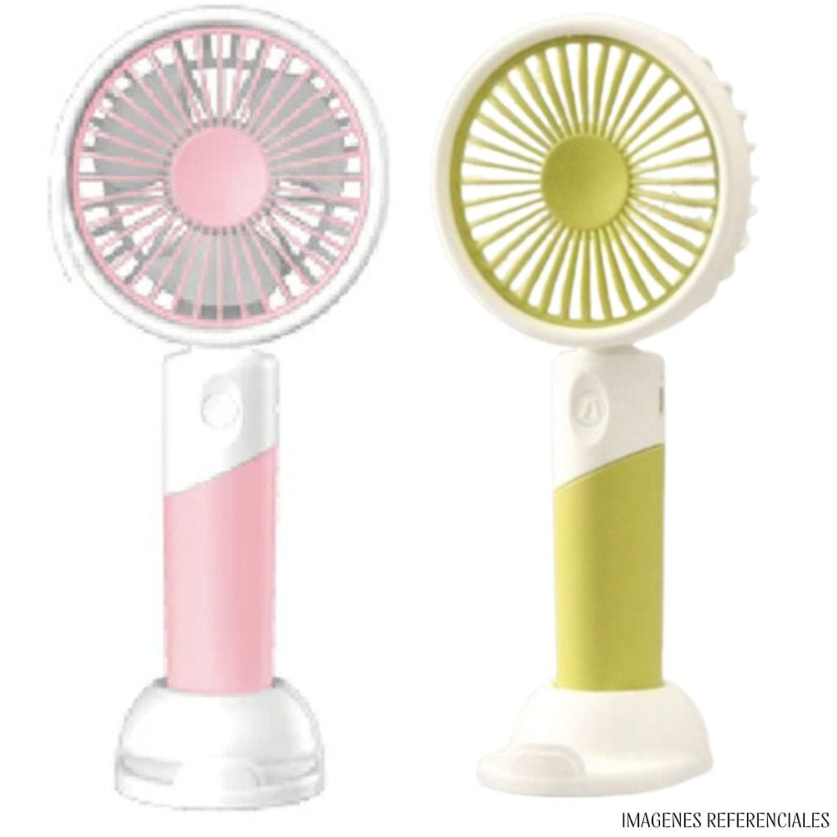 GENERICO - Mini Ventilador Portátil Recargable - con Soporte