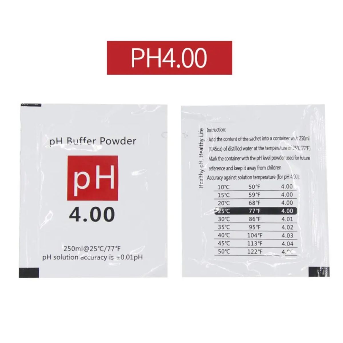OEM - Solución Buffer Powder Calibrar Medidor PH Peachimetro - Kit 5 En 1
