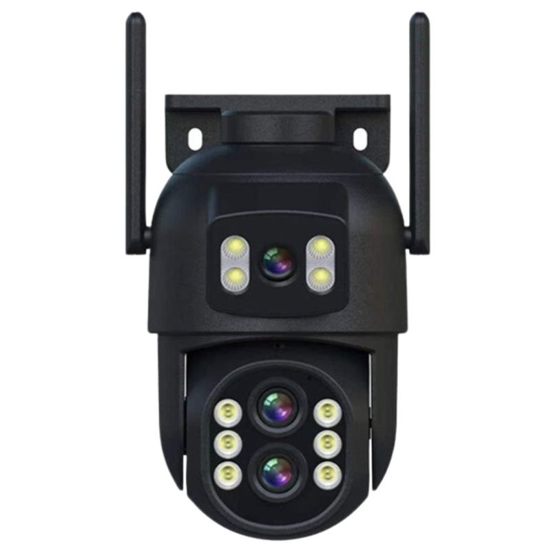 SEISA - Cámara de Seguridad IP Full HD 360° WiFi Doble Lente Zoom 10x SEISA IPCSY9 Negro