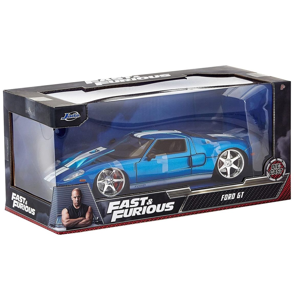 JADA TOYS - FORD GT 2005 RAPIDOS Y FURIOSOS ESCALA 124 METAL