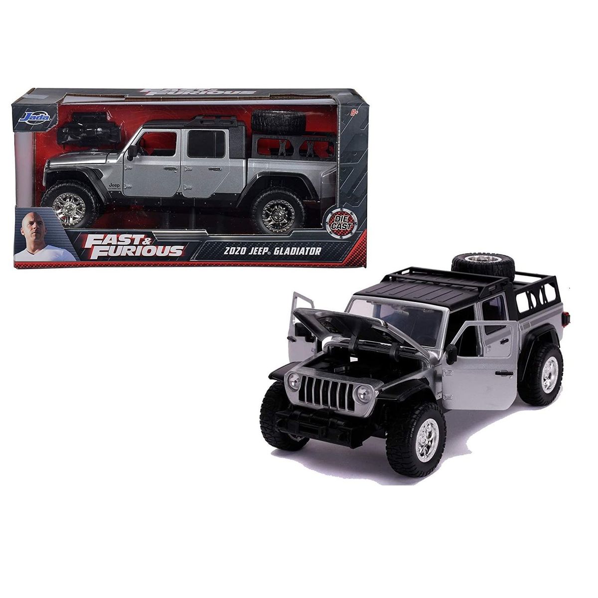 JADA TOYS - CAMIONETA COLECCION RAPIDOS Y FURIOSOS JEEP GLADIATOR 1: 24