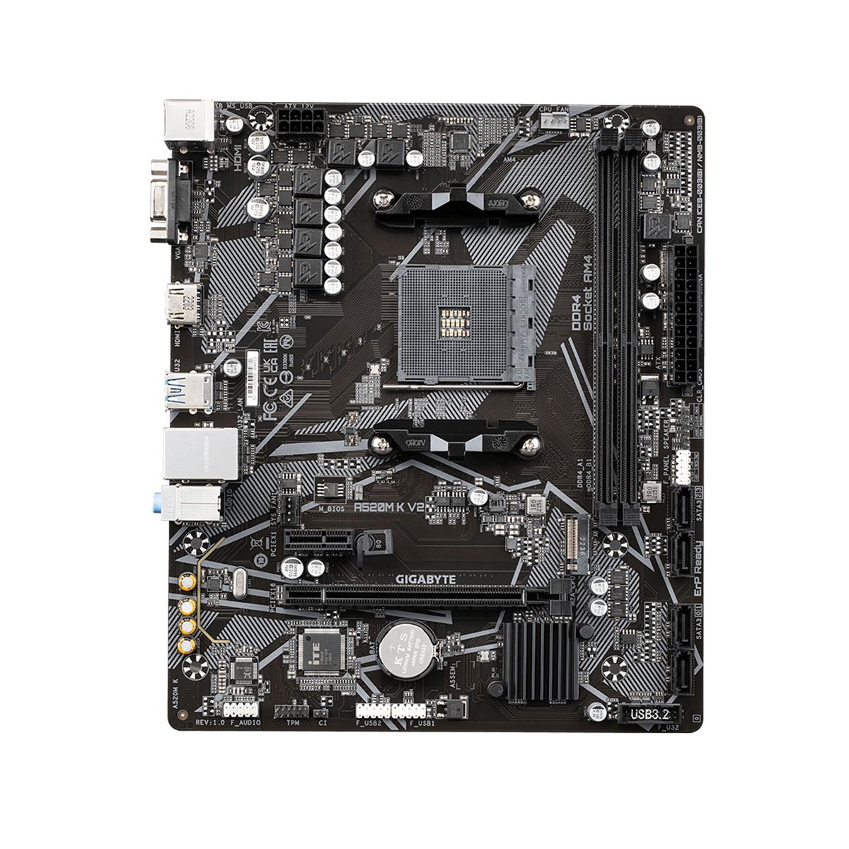 GIGABYTE - PLACA MADRE GIGABYTE CHIPSET AMD A520 DDR4 PN A520M K V2