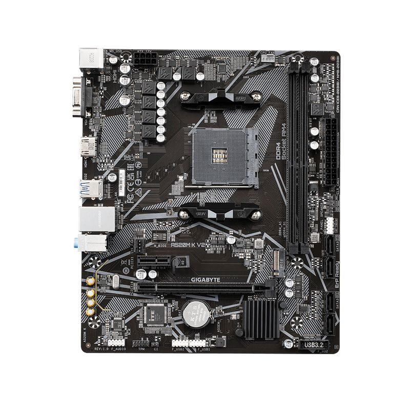 GIGABYTE - PLACA MADRE GIGABYTE CHIPSET AMD A520 DDR4 PN A520M K V2