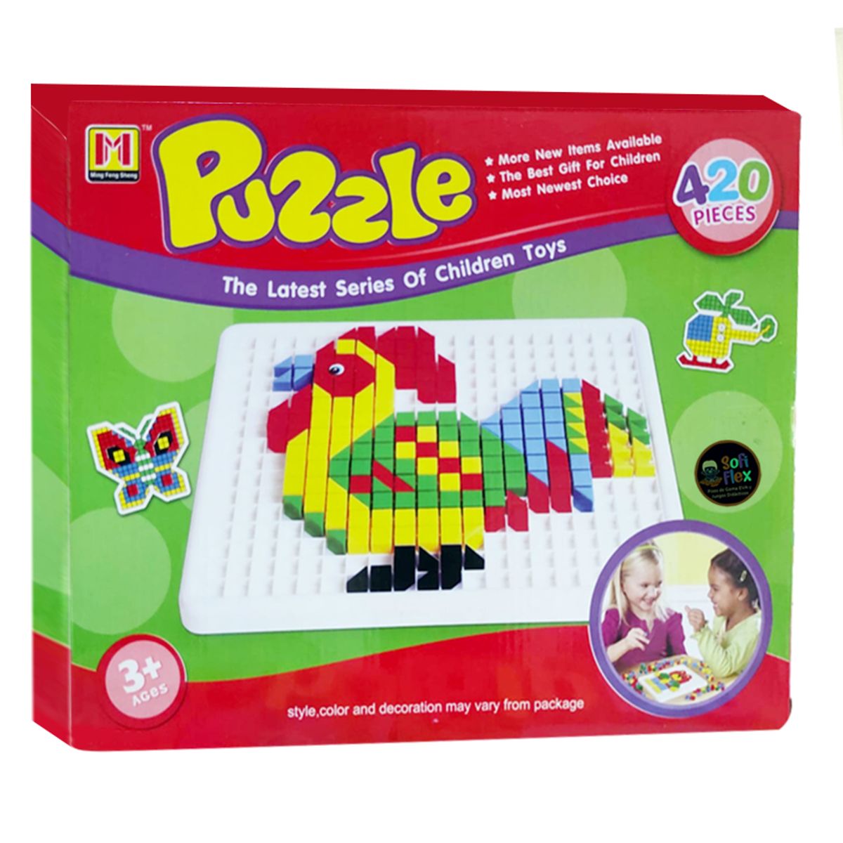 GENERICO - JUEGO DE CONSTRUCCION PUZZLE  3D 420 PIEZAS
