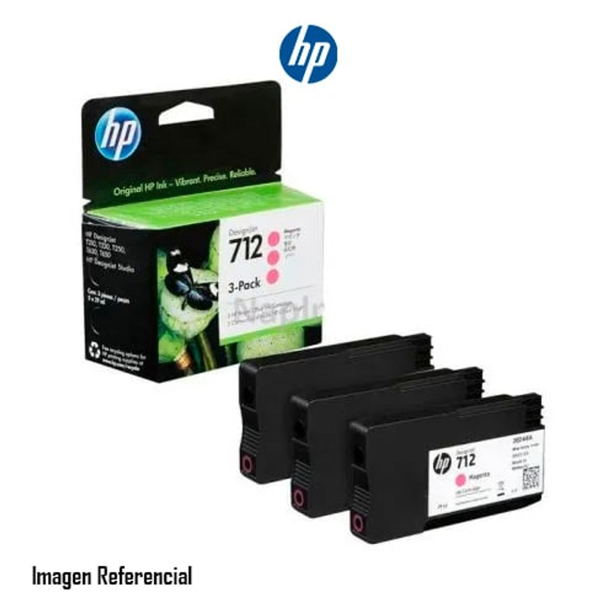 HP - TINTA HP 3ED78A 712A 3 PACK DE 29ML COLOR MAGENTA PN 3ED78A