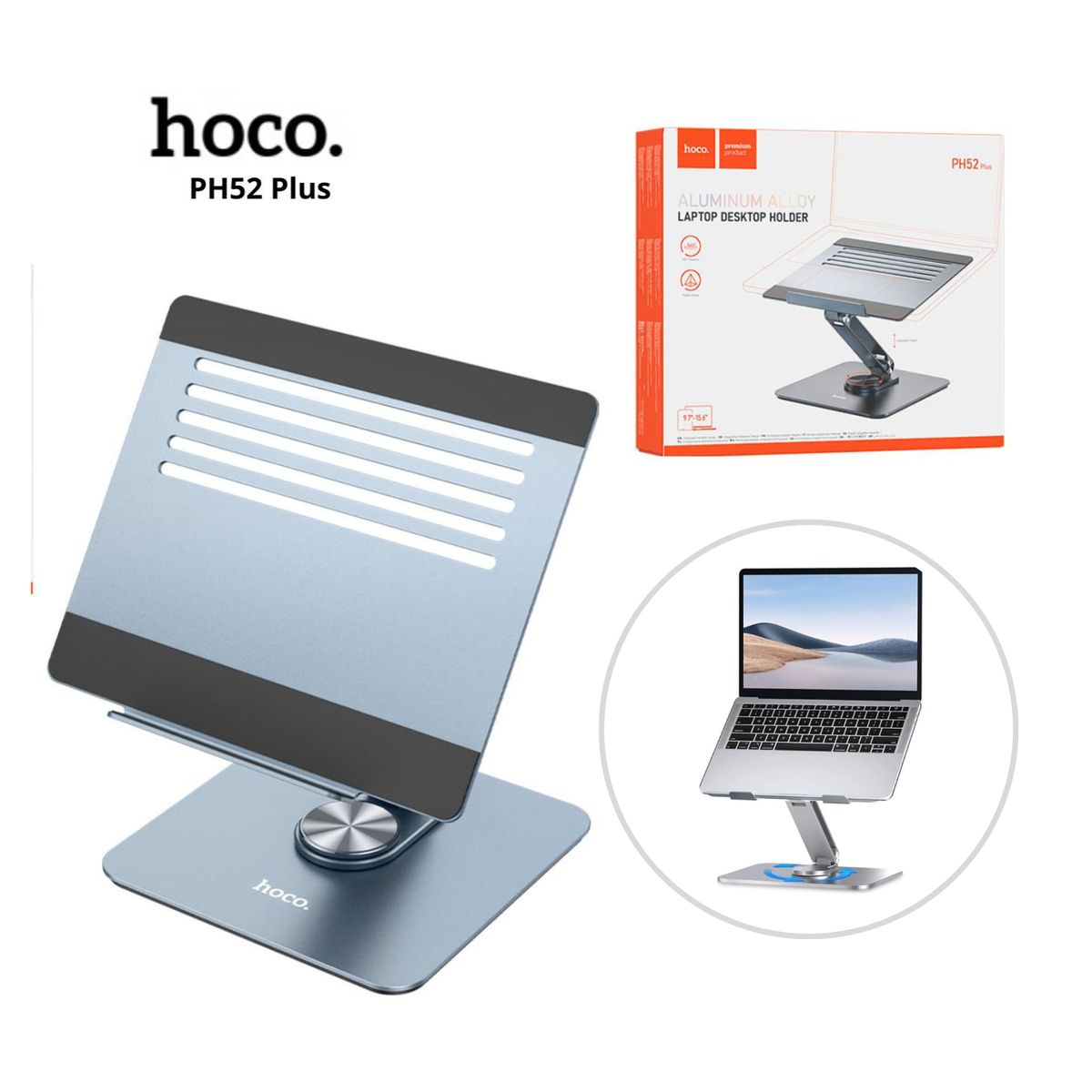 HOCO - Soporte para Laptop y Tablet Plegable Giratrio 360° HOCO - PH52 Plus