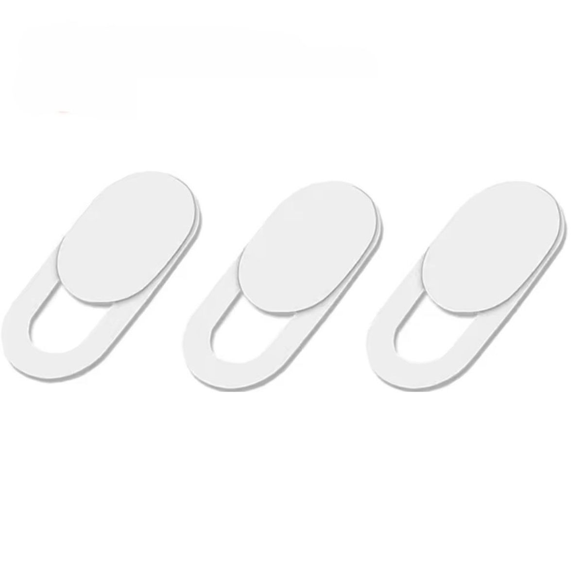 GENERICO - Protector de cámara web universal laptop tablet blanco 3 unidades