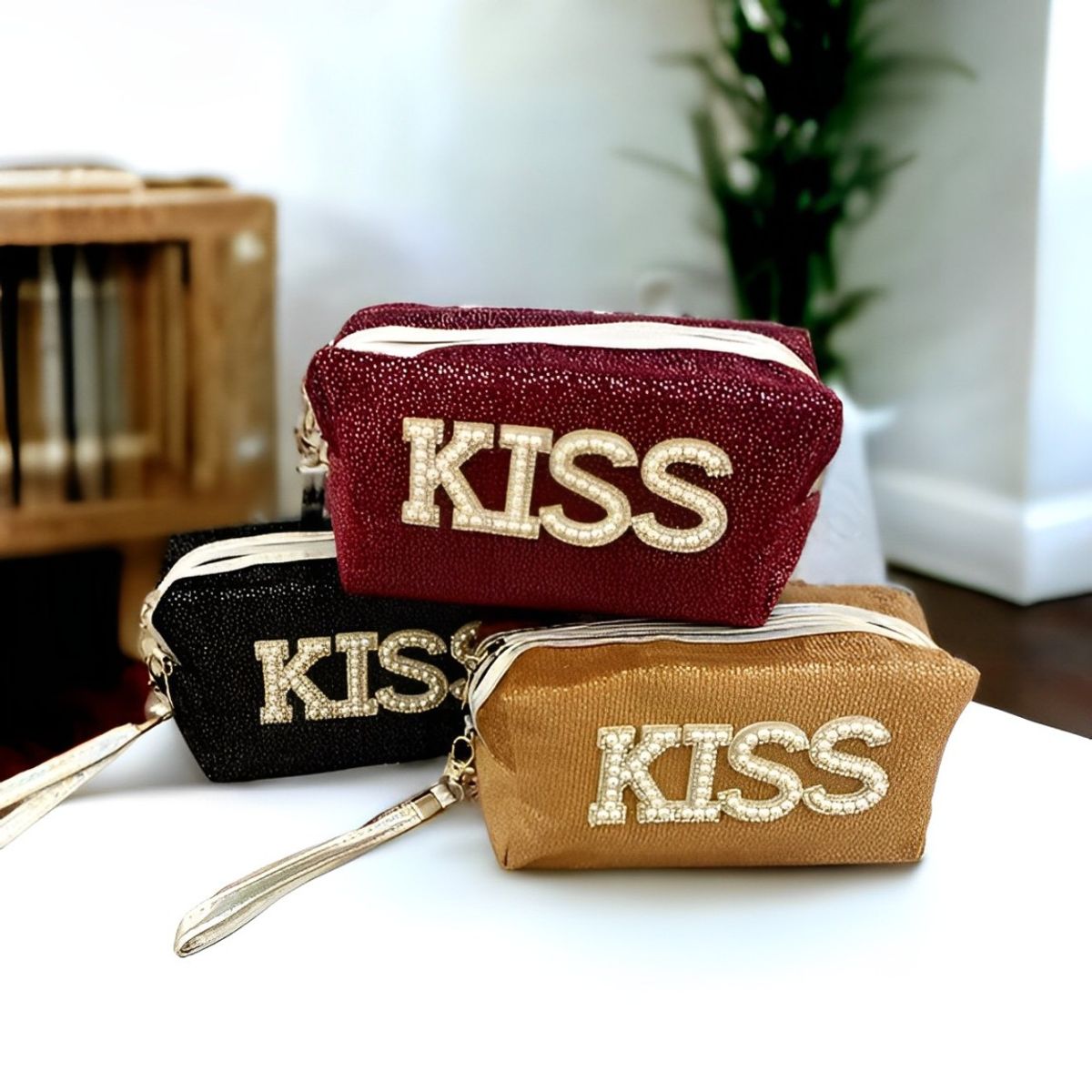 GENERICO - Neceser Bolso Porta cosméticos Kiss - Negro