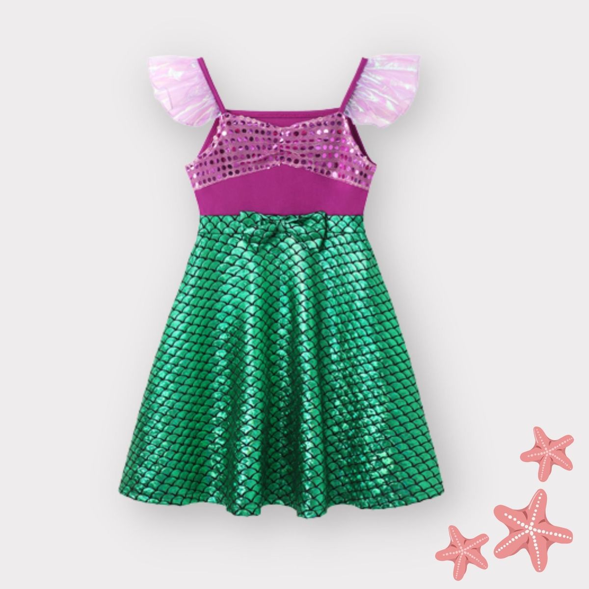 GENERICO - VESTIDO DE NIÑA DISEÑO SIRENITA