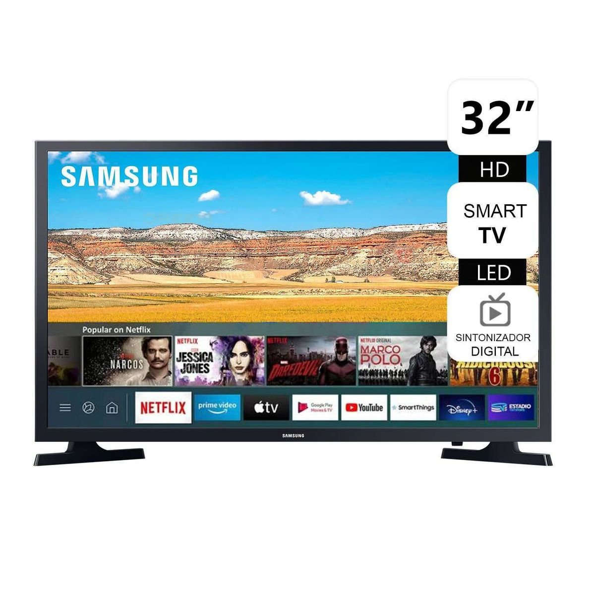 SAMSUNG - Televisor Samsung Smart TV 32 HD UN32T4202AGXPE