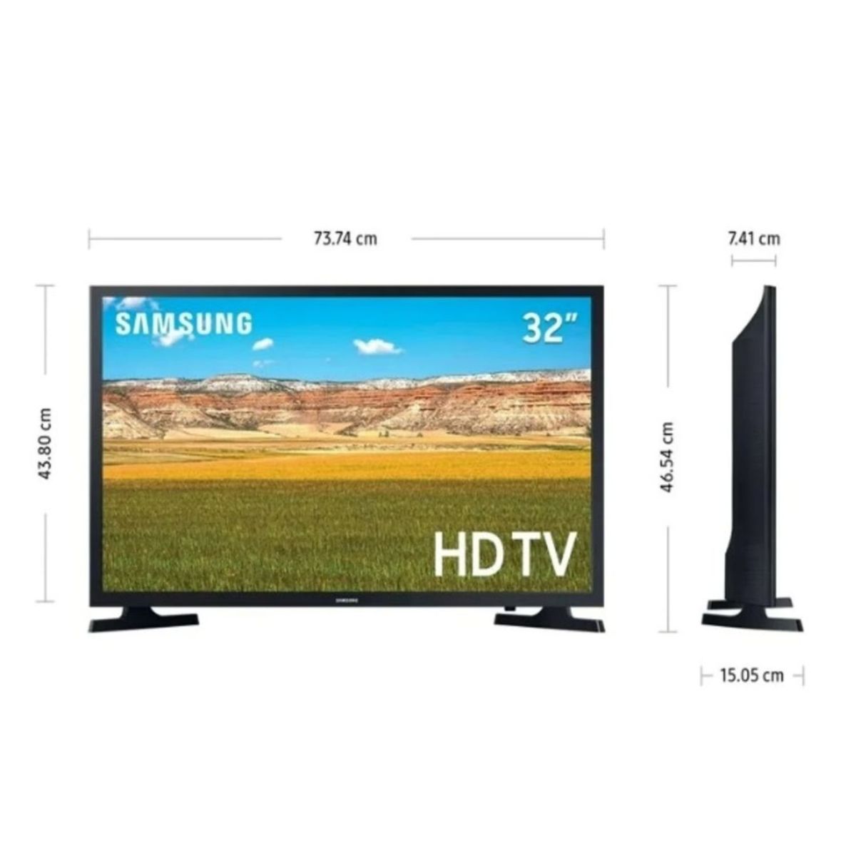 SAMSUNG - Televisor Samsung Smart TV 32 HD UN32T4202AGXPE + Rack Giratorio