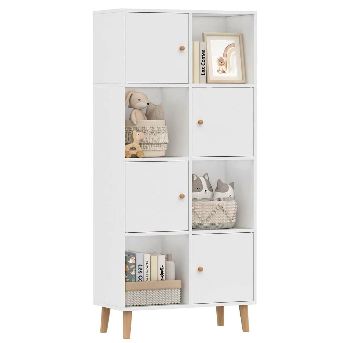 GENERICO - Librero Infantil 4 puertas Noah Amore Home