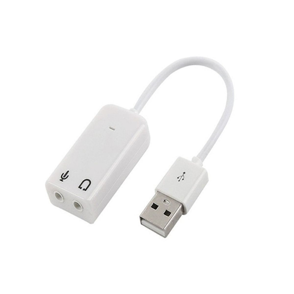 OEM - Adaptador USB 2.0 a Jack 3.5 mm Audio, Parlante y Micrófono