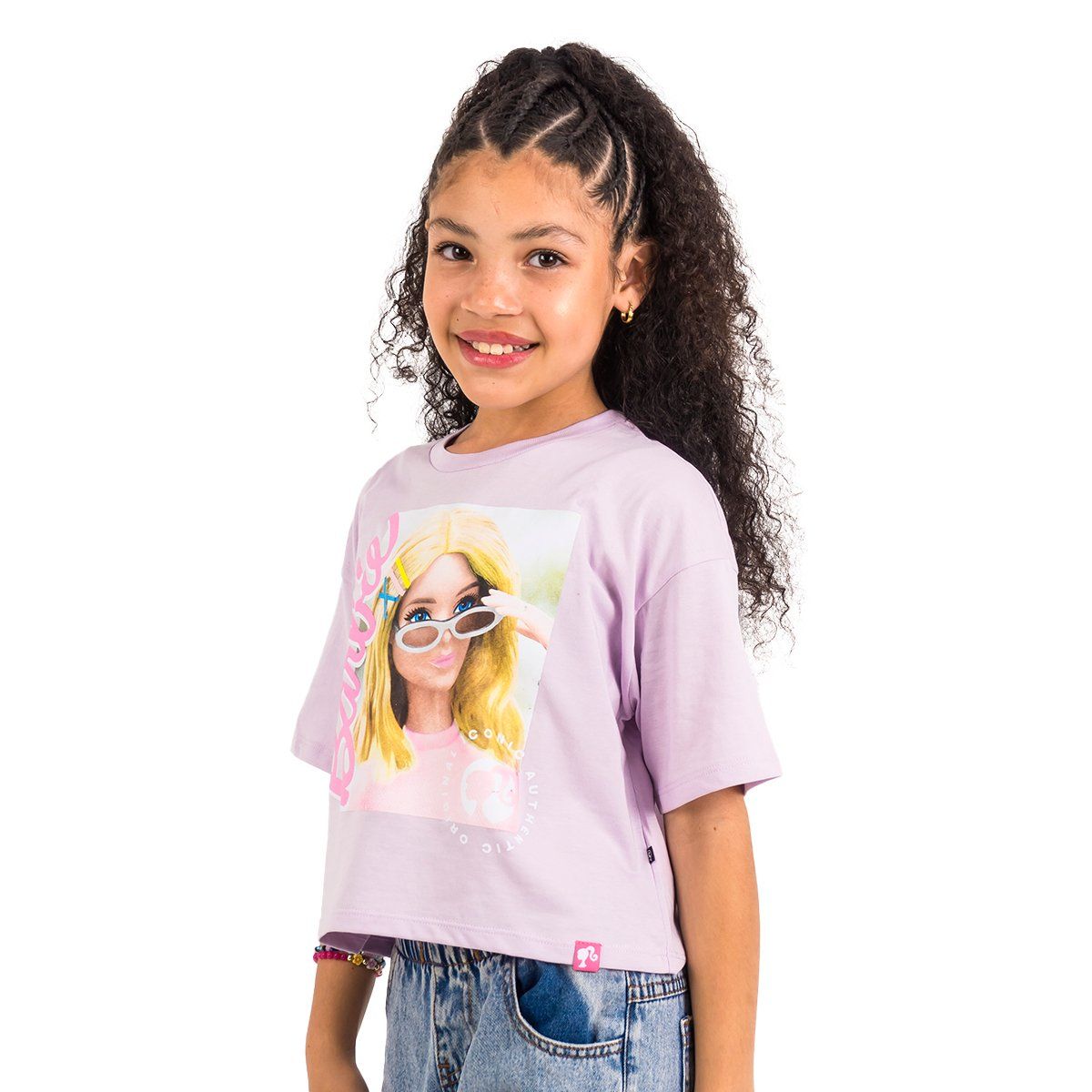 BARBIE - POLO BAS MC NIÑA BARBIE LILA