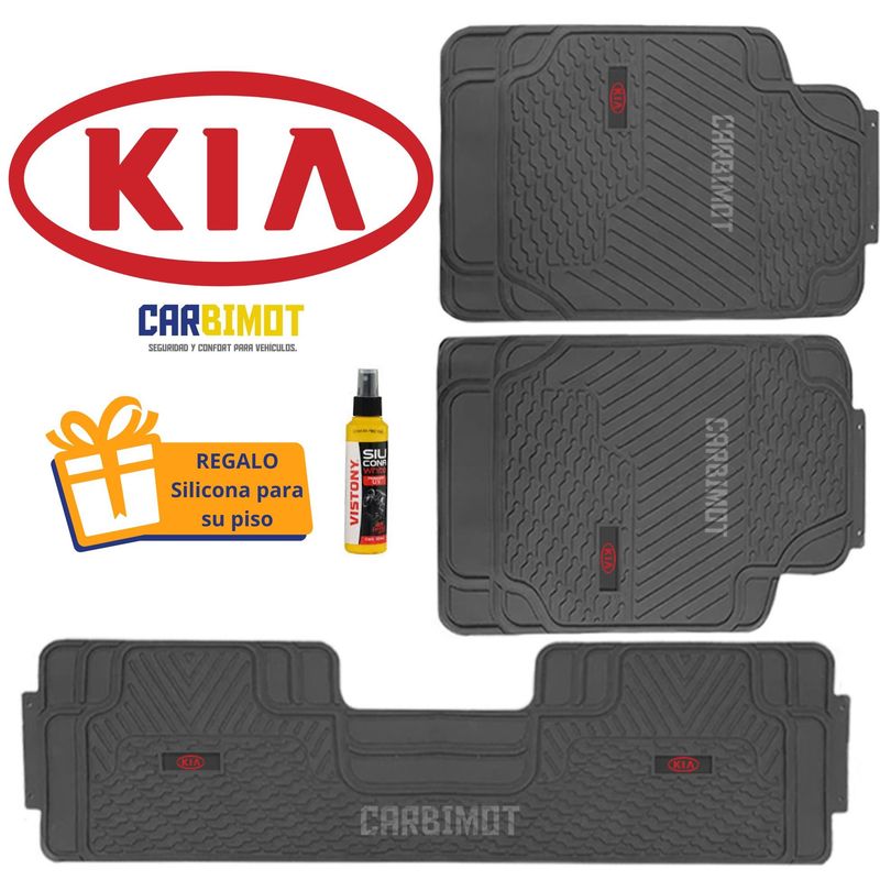 GENERICO - PISO PROTECTOR ALFOMBRA TAPIZ PARA VEHICULOS KIA