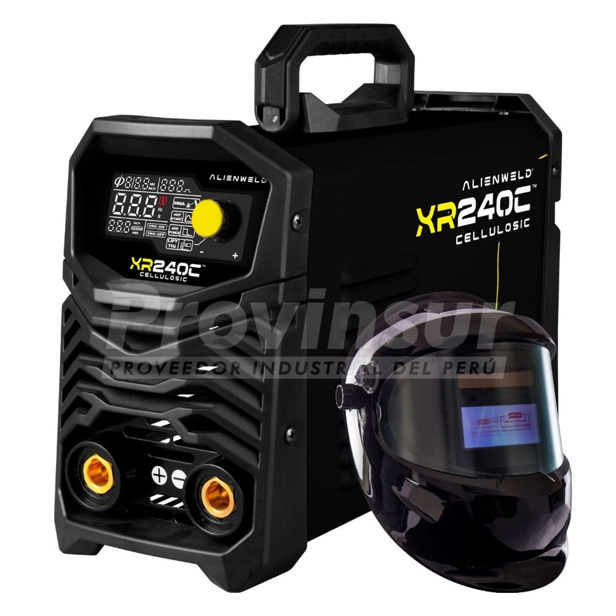 ALIENWELD - MAQUINA DE SOLDAR XR240 ALIENWELD 240 AMPERIOS + CARETA FOTOSENSIBLE