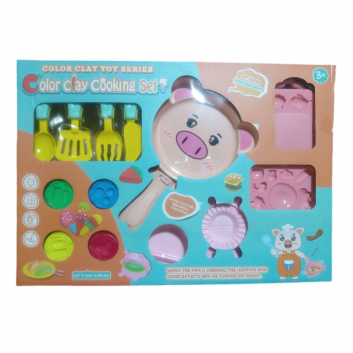 GENERICO - JUGUETE DE ROL SET DE COCINA PARA NIÑAS Y NIÑOS DIDACTICO CERDITO
