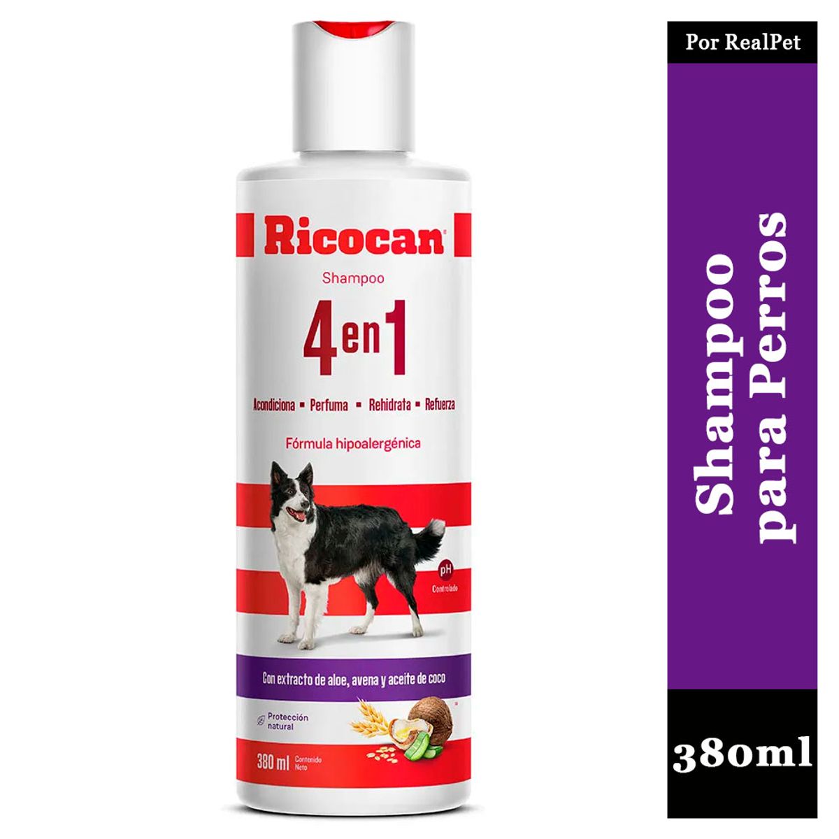 MARCA - Shampoo para Perro Adulto 4 en 1 Ricocan 380ml