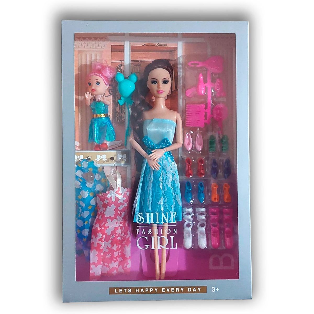 OEM - Muñeca Articulable Princesa Fashion Girl con Accesorios