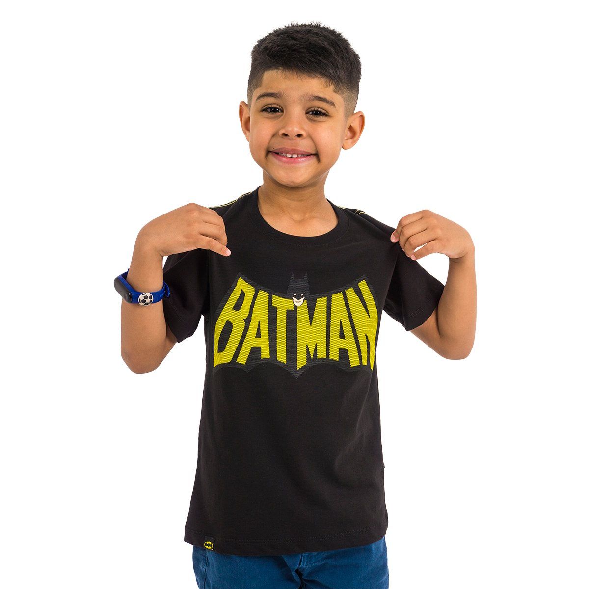 WARNER BROSS - POLO BAS MC NIÑO BATMAN NEGRO