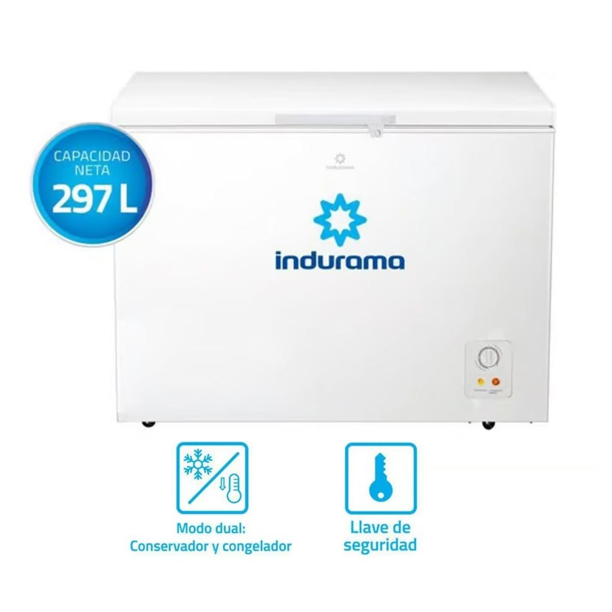 INDURAMA - Congeladora 297Lt Indurama Ci-320Bl Blanco