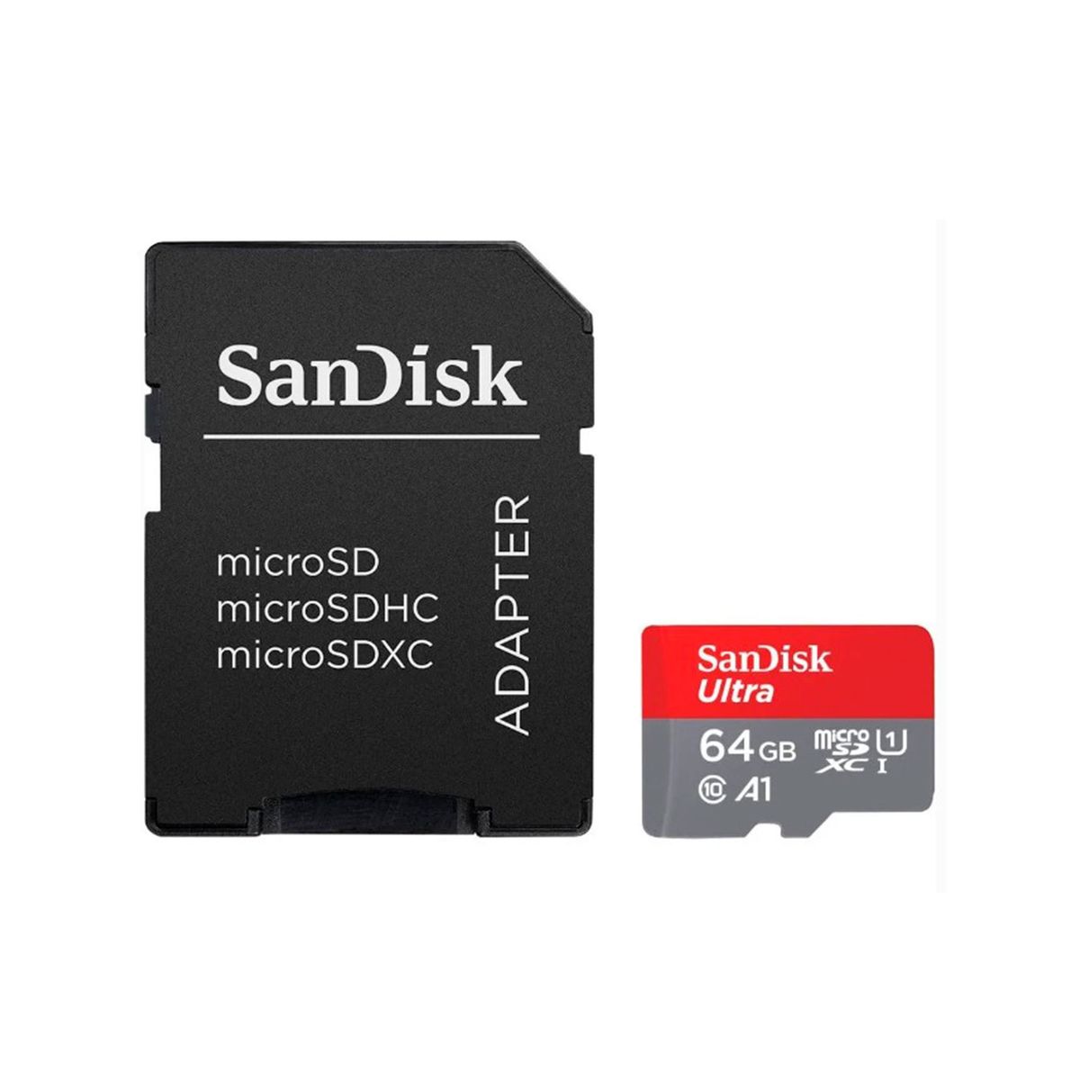 SANDISK - MEMORIA MICRO SD SANDISK ULTRA 64GB COLOR GRIS PN SDSQUAR-064G-GN6MA