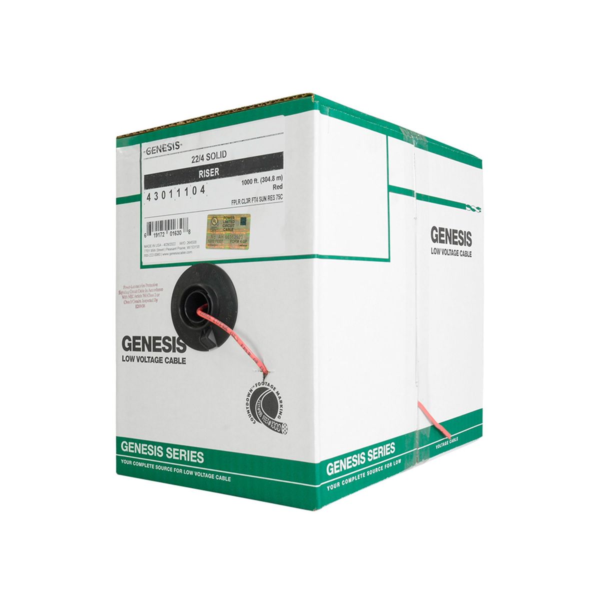 GENESIS - CABLE DE INCENDIO FPLR 4X22AWG COLOR ROJO PN 43011104