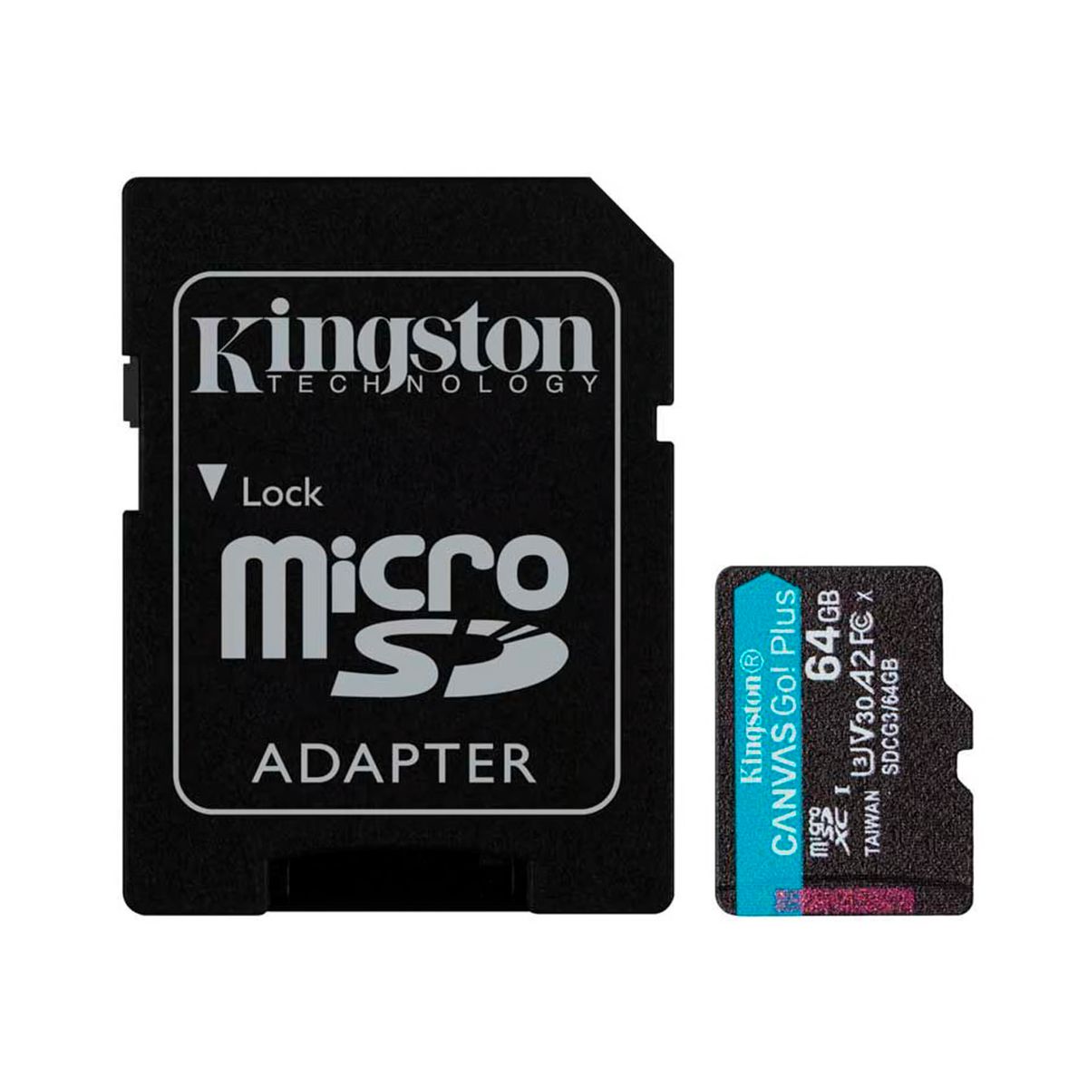 KINGSTON - MICROSDXC KINGSTON CANVAS GO PLUS SDCG3 64GB NEGRO PN SDCG364GB