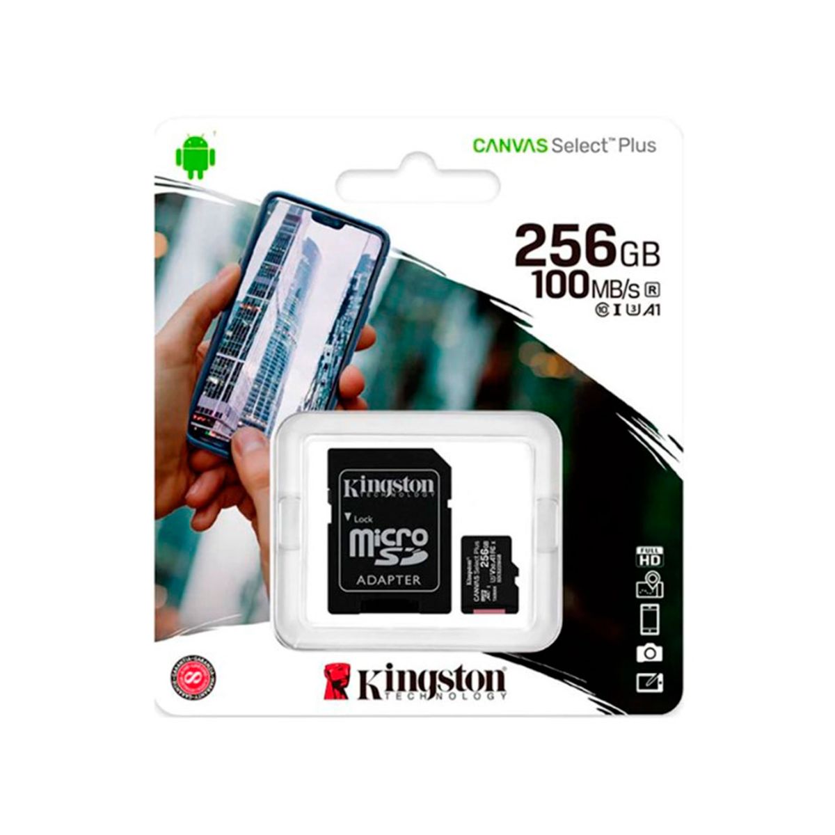 KINGSTON - MICROSDXC KINGSTON CANVAS SELECT PLUS SDCS2 256GB PN SDCS2256GB