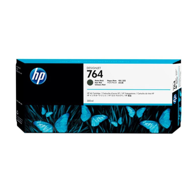 HP - TINTA HP C1Q16A 764A DE 300ML COLOR NEGRO MATTE PN C1Q16A