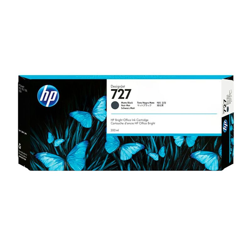 HP - TINTA HP C1Q12A 727A DE 300ML COLOR NEGRO MATTE PN C1Q12A