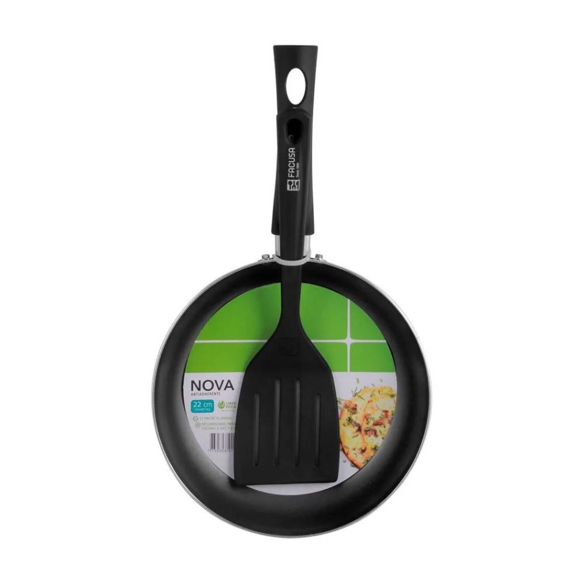 FACUSA - Sarten Antiad Nova 22Cm Eh-SarNv22+Espat Nylon 4095002019