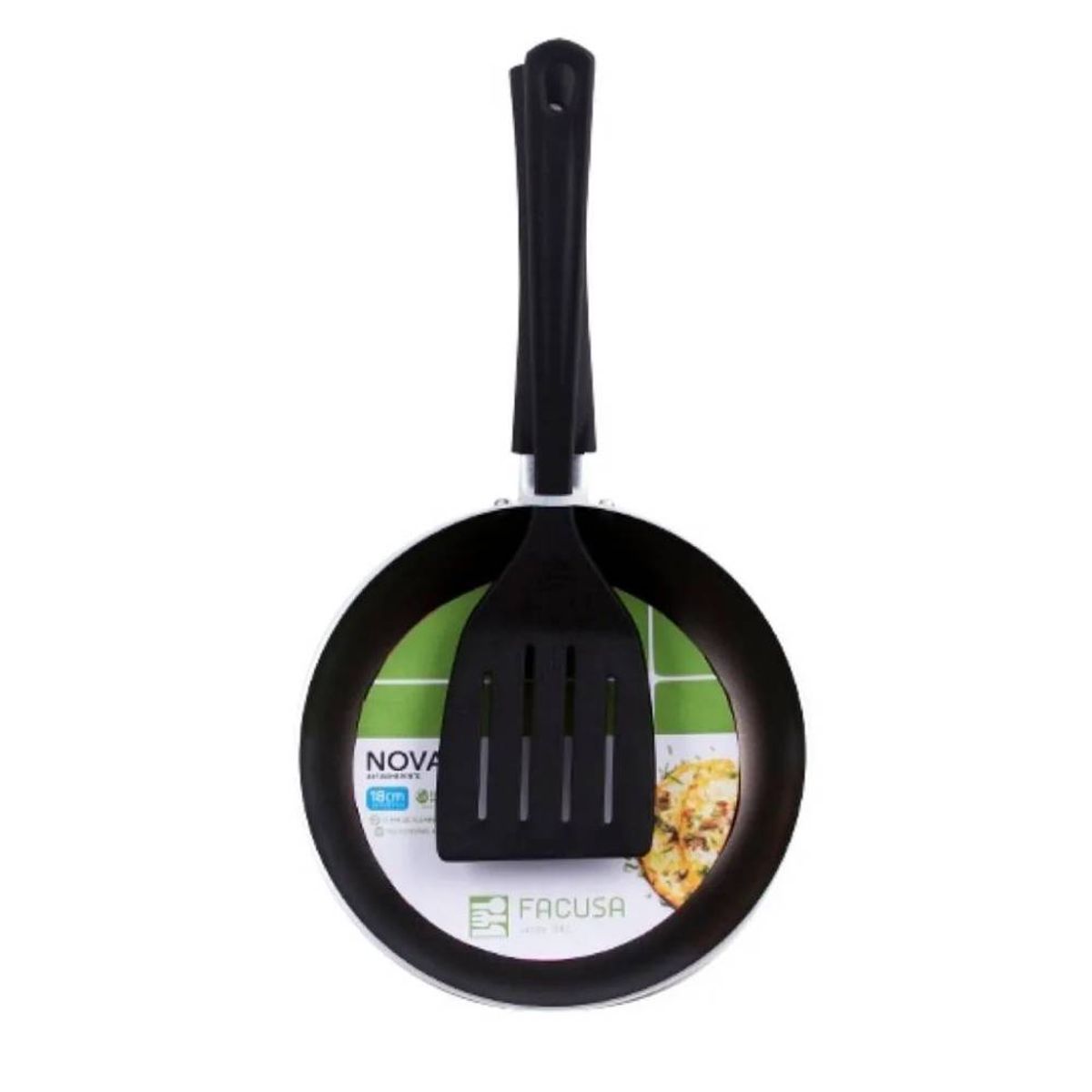 FACUSA - Sarten Antiad. Nova 18Cm +Espat. Nylon 4 - Facusa