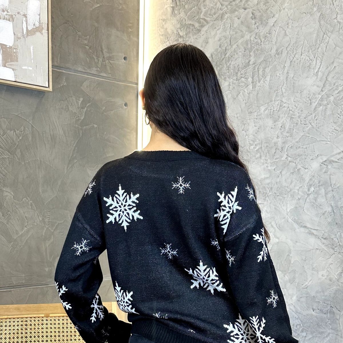 GENERICO - Chompa Mujer Navidad - Nathalie Love It - Negro