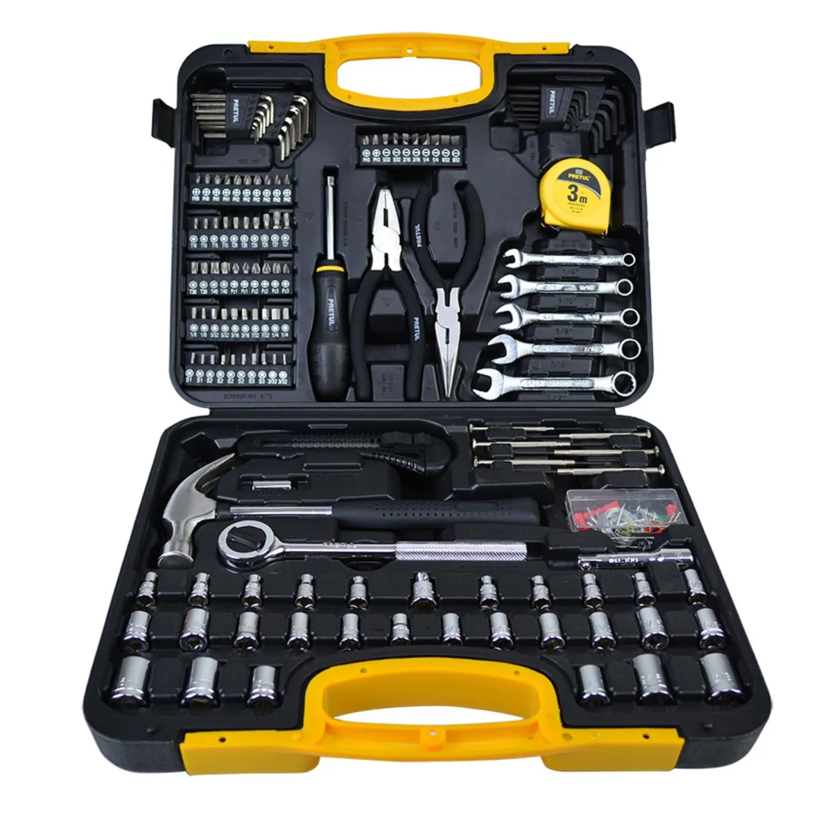 TRUPER - Herramientas para mecánico Juego de 133 piezas, Pretul TRUPER