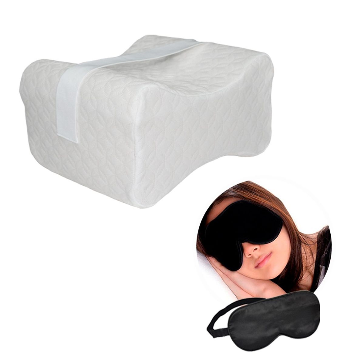 TERAFLEX - COJIN SEPARADOR DE PIERNAS-RODILLAS  MEMORY FOAM  CIATICA-ESCOLIOSIS