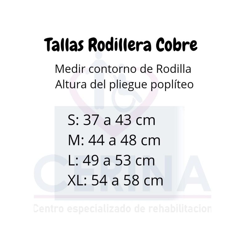 BRANSON - Rodillera Hilos de Cobre con Gel y Varillas Laterales Talla L