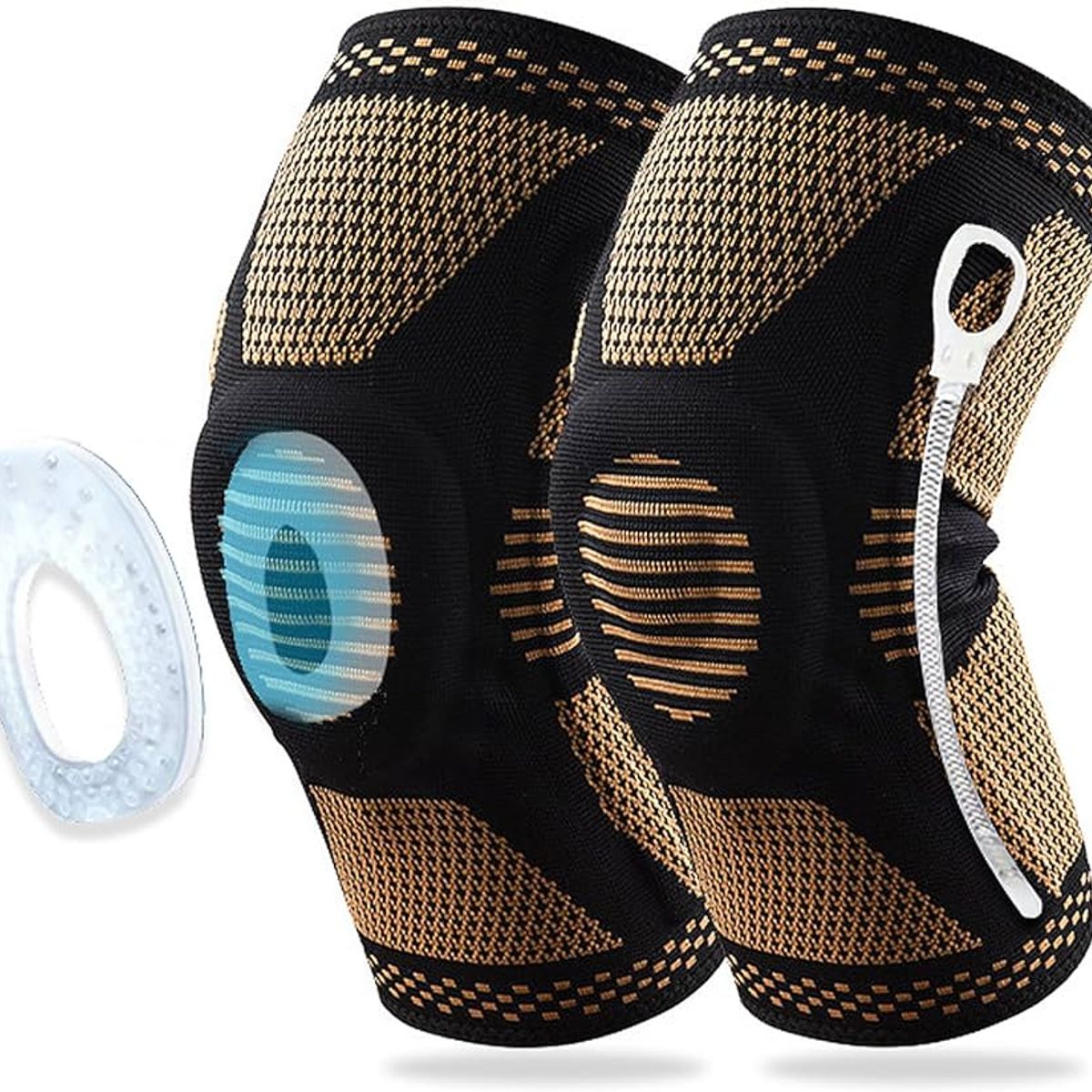 BRANSON - Rodillera Hilos de Cobre con Gel y Varillas Laterales Talla XL